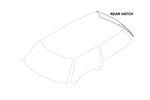 REPLACEMENT GLASS OEM REAR HATCH - MINI COOPER & S
