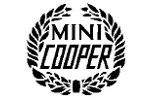 Classic Mini Decal White Wreath 'Mini Cooper'