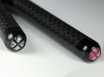 high gloss carbon fiber micro antennas for all MINI Cooper and Cooper S - Union Jack and Blackjack