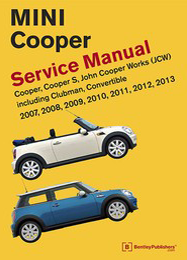 MINI Cooper Repair and service Manual 2007 2008 2009 2010 2011 2012 2013
