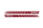 Mini Cooper Jcw Side Stripes In Red Pair Oem Gen2