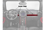 Dash Trim - Chili Red - 3-piece Set For Countryman And Pacemen Jcw Mini Cooper S Models