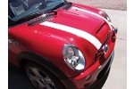 Gloss White Magnetic Bonnet Stripes | Gen2 MINI Cooper Clubman Hatchback Convertible