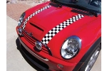 Checkered Magnetic Bonnet Stripes | Gen2 MINI Cooper Clubman, Hatchback & Convertible