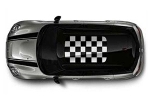 Mini Cooper Sunroof Decal Checkered Black/White OEM Gen3