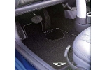 Floor Mat Full Set Carpet &quot;Wings&quot; Logo Black OEM | Gen1 MINI Cooper &amp; S (2002-2006)