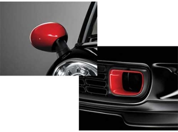 Mini Countryman Red Mirror Covers Brake Ducts Set Standard Oem Gen2 R60 R61