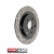 Mini Cooper Brake Rotor JCW Drilled Slotted Rear Right Gen2 R55-R59