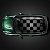 OEM Roof Graphics Checkered Grey for Black Roof Gen3 MINI Cooper Cooper S F56 2014+