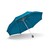 Mini Cooper Foldable Umbrella W/ Signet Pattern In Island Blue