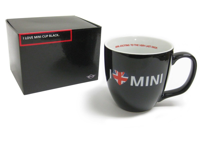 Mini Cooper Gift - I Love Mini Coffee Mug - Black