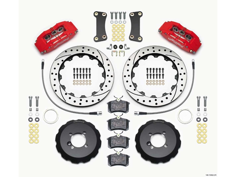 WILWOOD DYNAPRO 6 BIG BRAKE KIT RED DRILLED SLOTTED - MINI COOPER & S