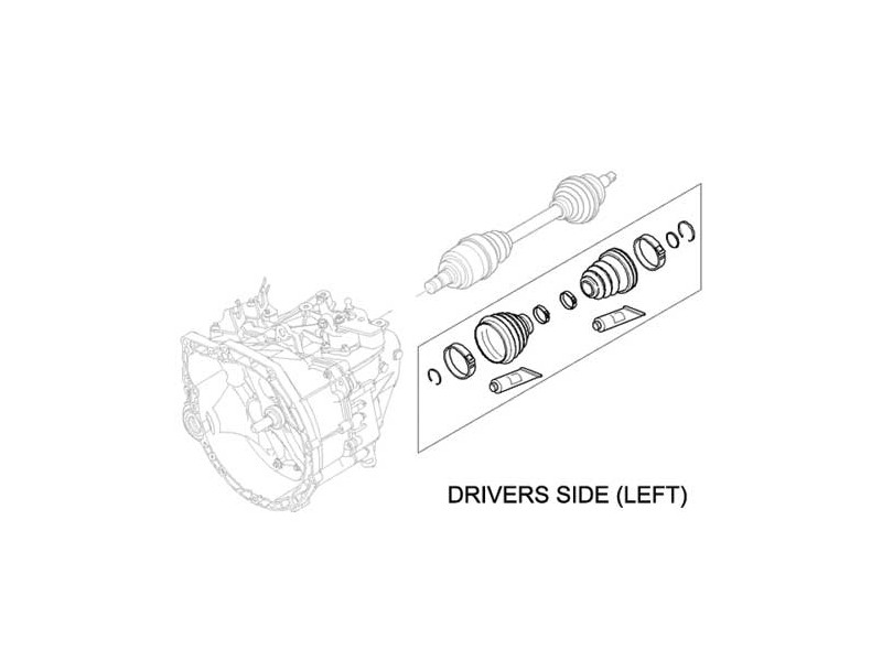 OEM Axle Boot Repair Kit MINI Cooper Non-S Manual Trans. R55 R56 R57 R58 R59 Gen2