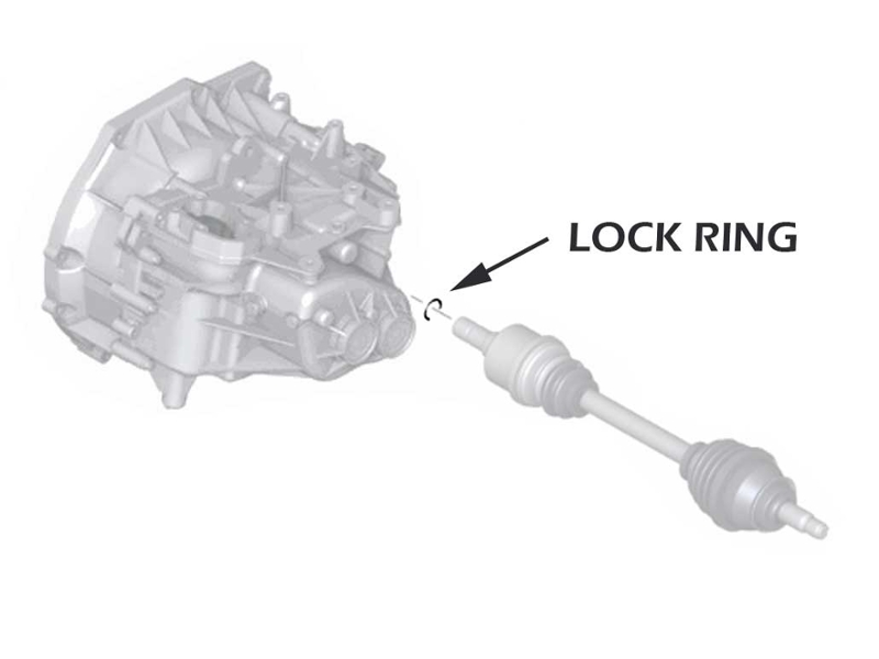 OEM Front Axle Left Lock Ring Manual MINI Cooper Cooper S R55 R56 R57 R58 R59 Gen2