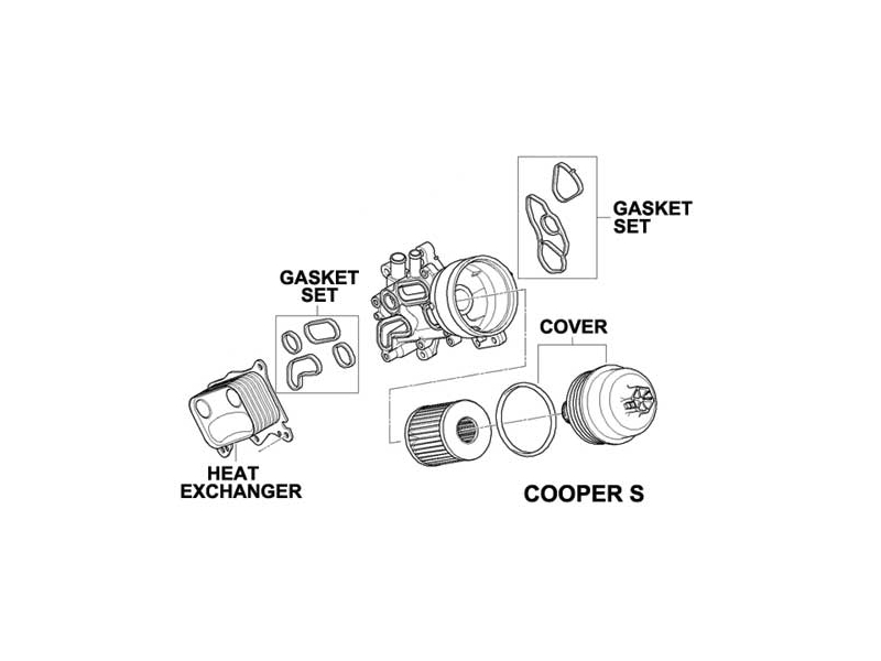 OEM Oil Filter Housing Cover MINI Cooper Cooper S R55 R56 R57 R58 R59 R60 R61 Gen2