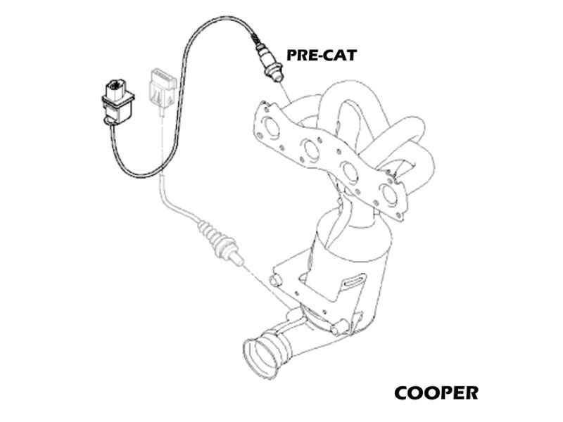 O2 Sensor Pre-cat Value Priced MINI Cooper Non-S R55 R56 R57 R58 R59 R60 R61 2011-2013 Gen2