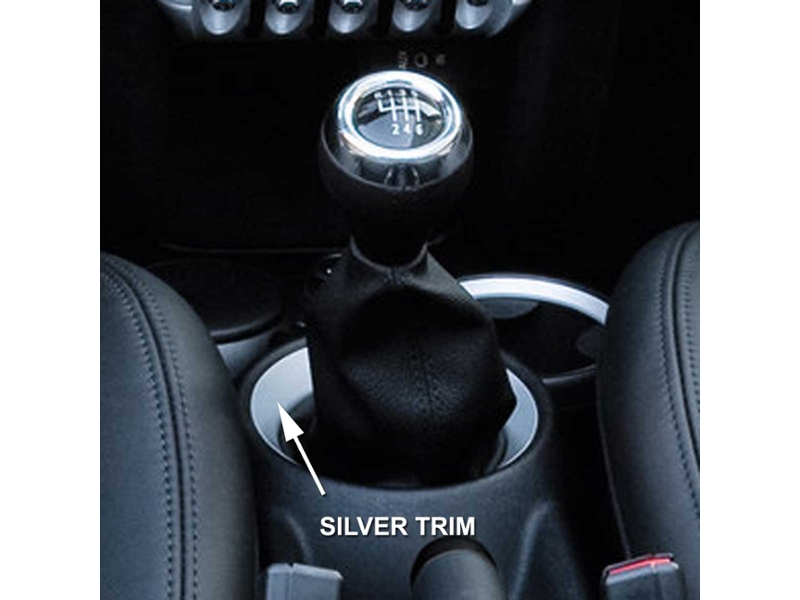 OEM Shift Knob Manual Leather Silver Trim MINI Cooper Cooper S R56 R55 R57 R58 R59