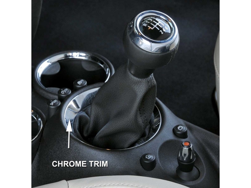 OEM Shift Knob Manual Leather Chrome Trim MINI Cooper Cooper S R56 R55 R57 R58 R59