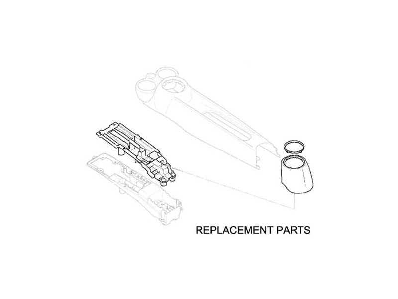 Armrest Delete Kit Oem Chrome Trim - R57 Mini Cooper & S