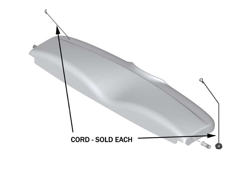 Rear Parcel Shelf Support Cord Oem - R56 Mini Cooper & Cooper S