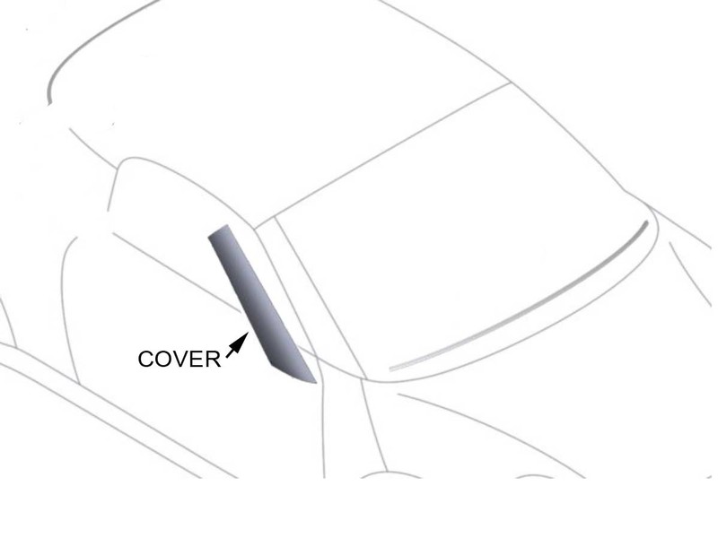 Mini Cooper A-pillar Cover Right Oem Gen2 R58 R59 Coupe Roadster