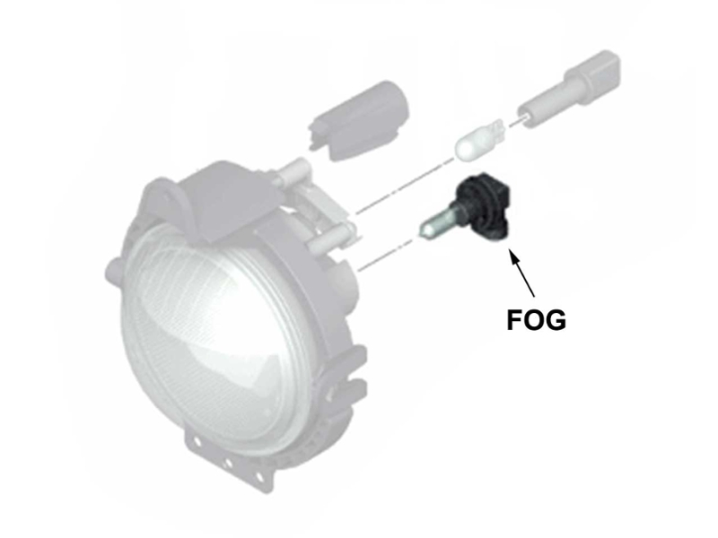 Fits Mini Cooper Fog Light 2002-2008 Pair RH and LH Side w/ Bulbs MC2592101