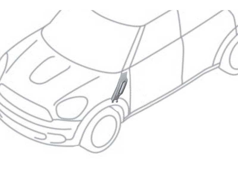 MINI Cooper non-S Side Scuttle Side Marker OEM Gen2 R60 Countryman R61 Paceman