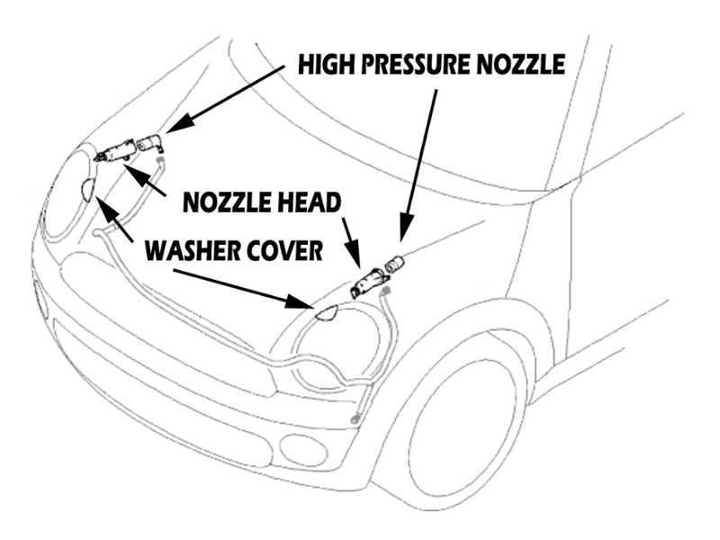 MINI Cooper Genuine Headlight Washer Cover Flap Chrome Right 61672752560