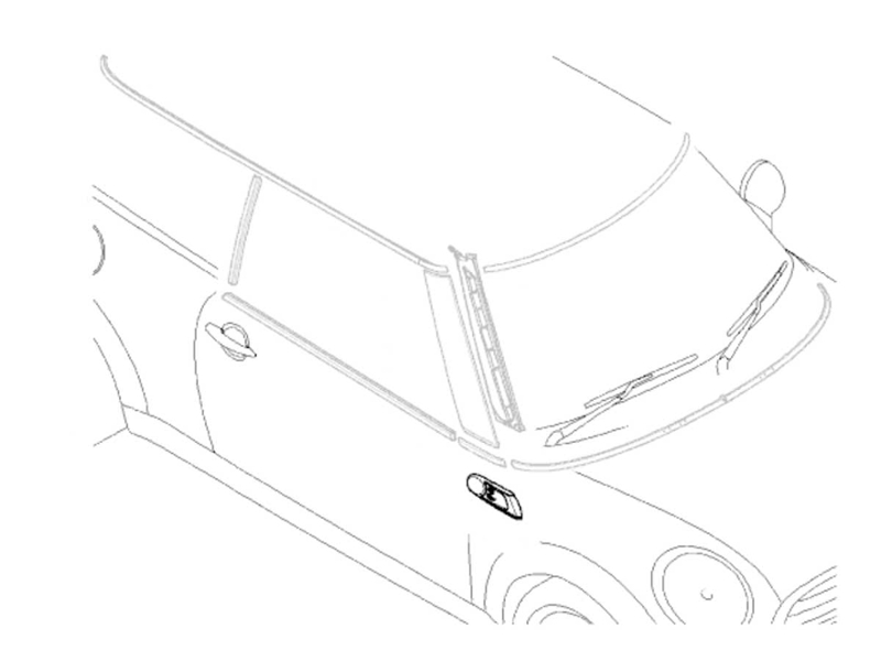 Right Side Scuttle Clear OEM | Gen2 MINI Cooper S R55 R56 R57 2007-2010
