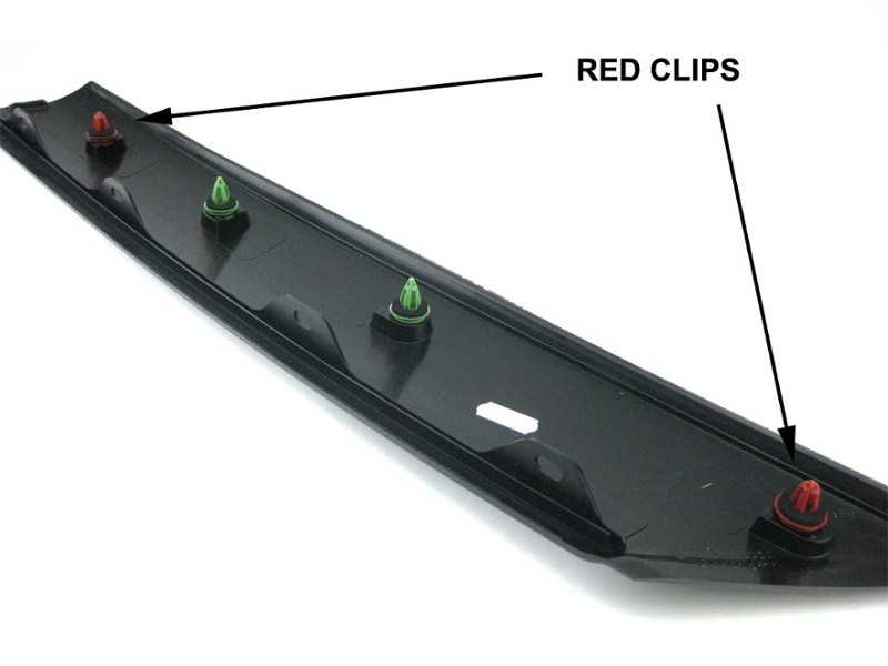 MINI Cooper Red Clip for A-Pillar Cover 8-pak OEM Gen2 R55 R56 R57