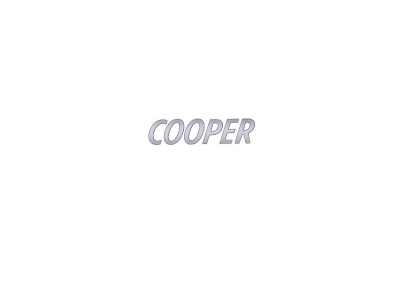 Cooper Rear Badge Emblem Oem Exterior - R60/61 Mini Cooper Non-s