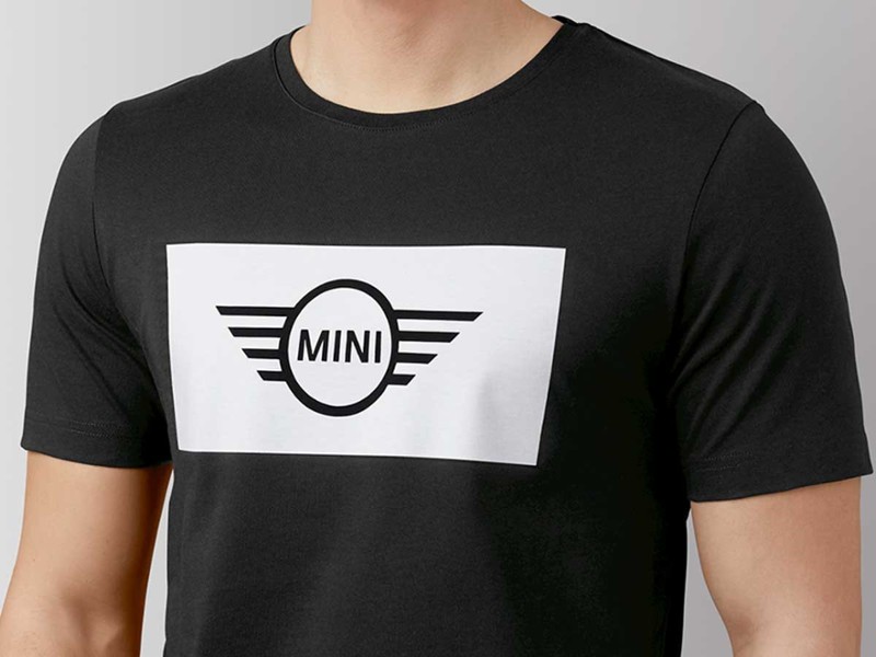 Mini Cooper Wings Logo T-shirt Black In Mens Xxxl