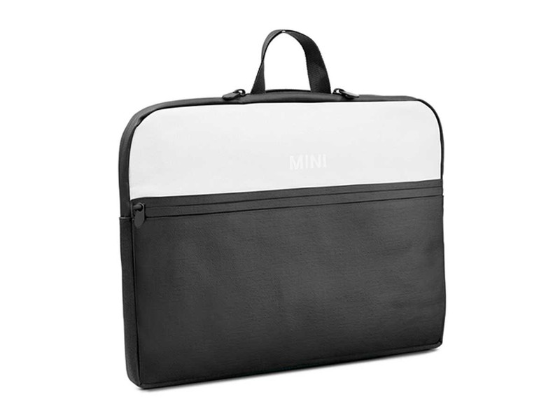 Mini Color Block Laptop Sleeve Cover In Black & White