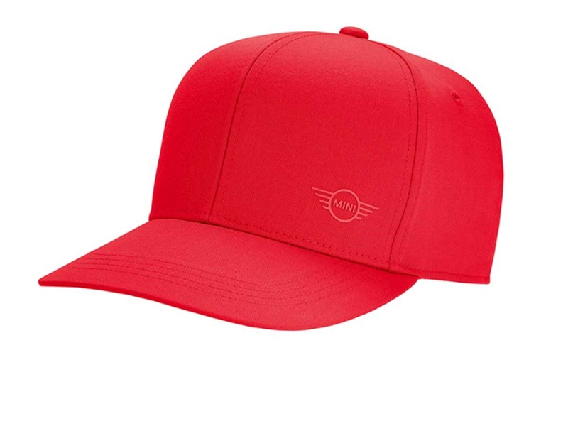 MINI Cooper Signet Baseball Cap in Coral Red