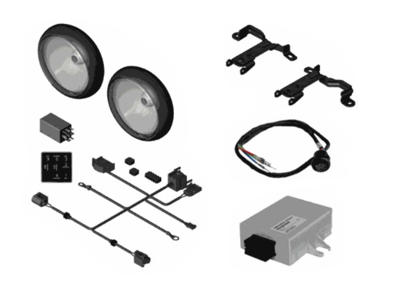 Mini Cooper OEM Black LED Driving Rally Light Kit Fits Gen 3 F55 F56 F57 