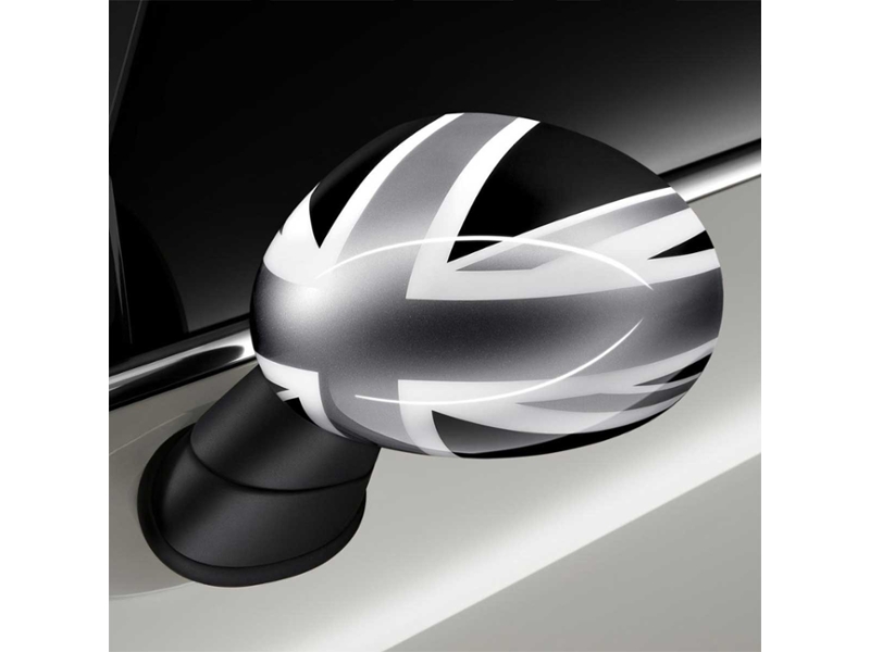 NEW OEM MINI Cooper Mirror Covers Pair for POWERFOLD Checkered 