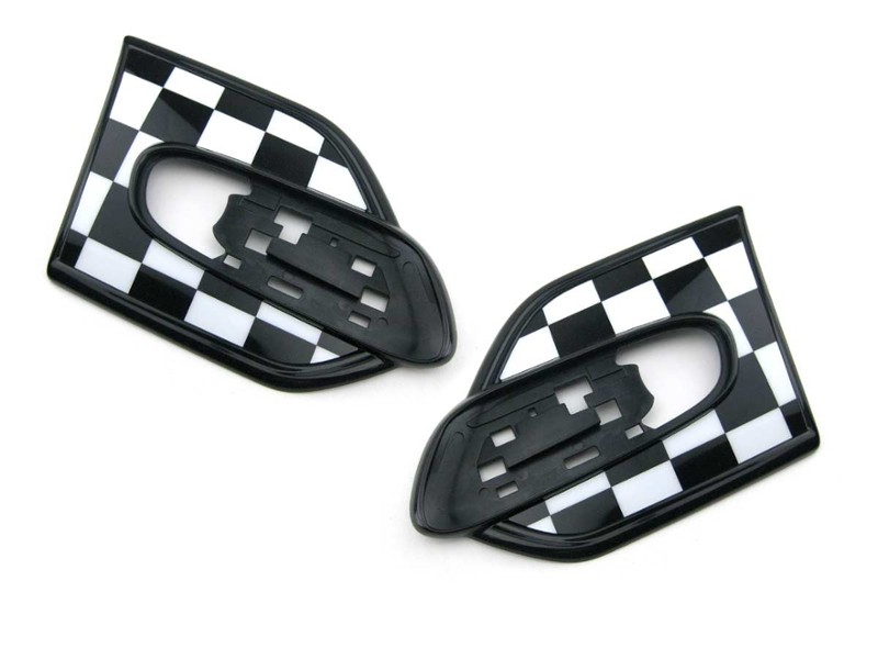 Side Marker Scuttle Checkered pair MINI Cooper & S Gen3 F56 F55 F57