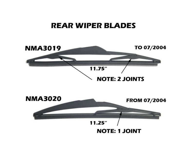 Rear Wiper Blade Oem Part Compatible With Mini Cooper R50 And Cooper S R53 2005/2006 Models