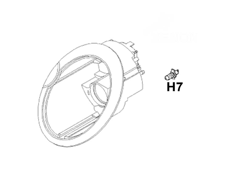 Headlight Bulb H7 Halogen MINI Cooper Cooper S R50 R52 R53 Gen1
