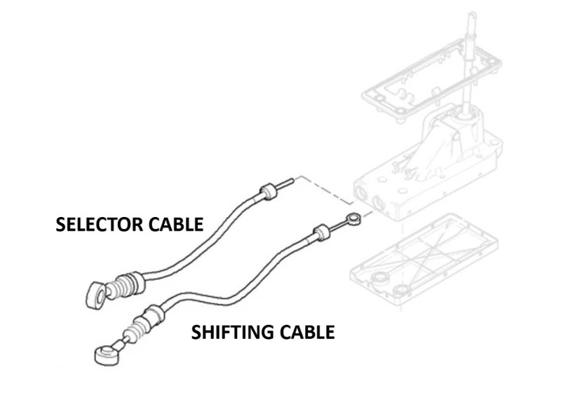 SHIFTING CABLE FACTORY REPLACEMENT - 2005+ R50/52 COOPER