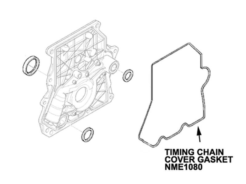 Original MINI Cooper Timing Chain Cover Gasket 
