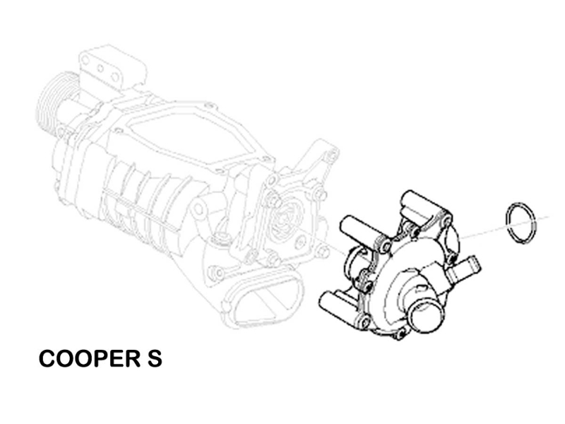 MINI Cooper Water Pump OEM Gen1 R52 R53 Cooper S