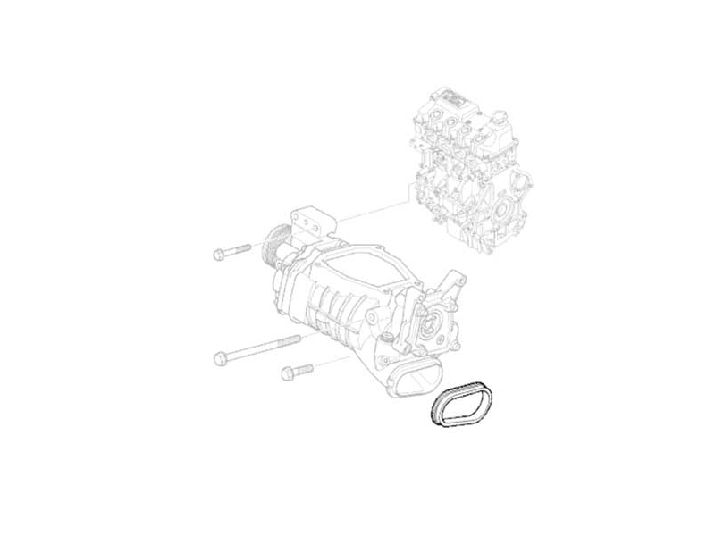 MINI Cooper Supercharger inlet gasket, Factory OEM R52 R53