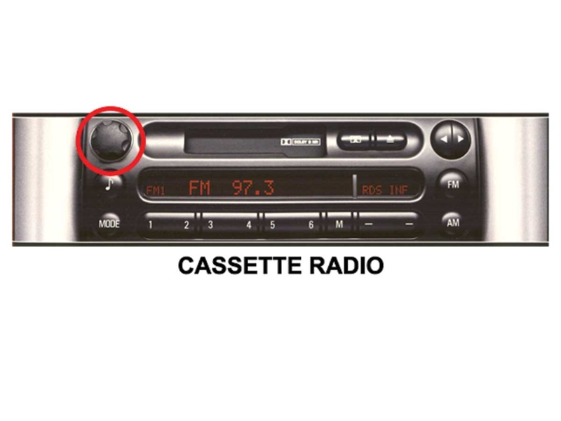Radio / Stereo Knob Oem Boost Radio - R50 R52 R53 Mini Cooper & S