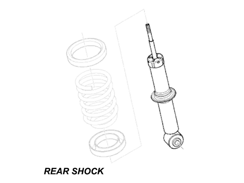MINI Cooper rear Value Line shock replacement R50