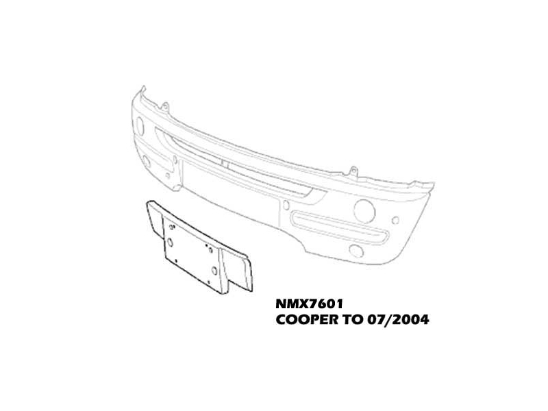 Front License Plate Bracket | Gen1 MINI Cooper R50 R52 and R53 Models