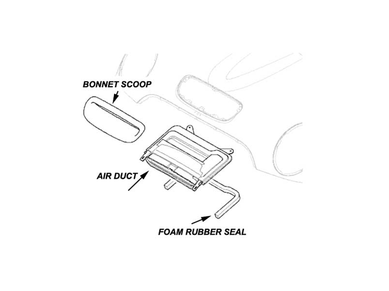 Foam Rubber Seal For Hood - R52/53 Mini Cooper S