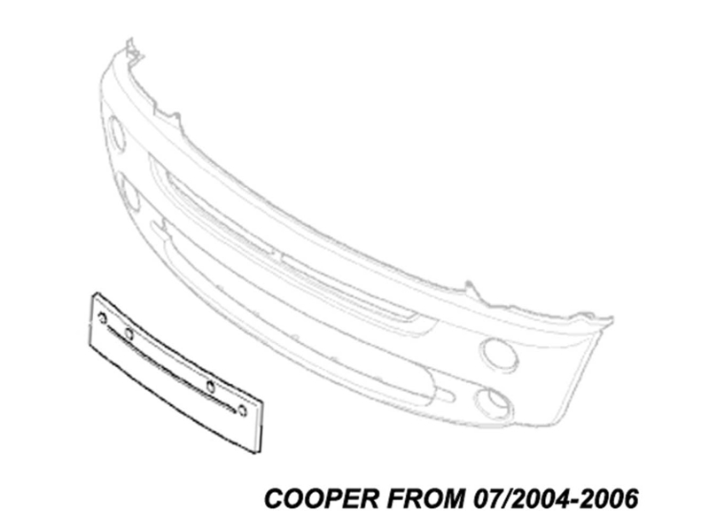 Front Euro License Plate Holder - R50/52/53 Cooper & S