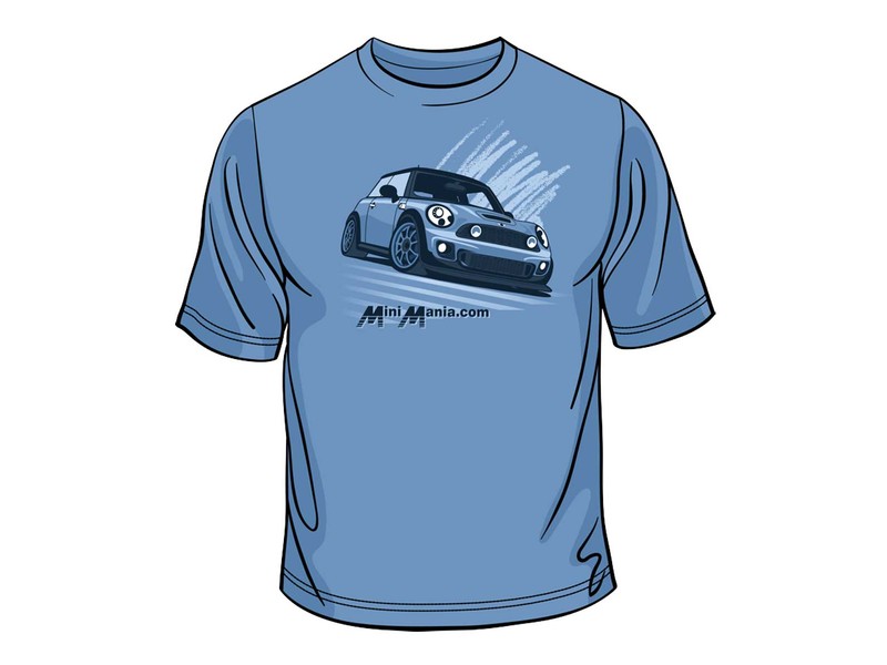 T-shirt R56 Mini Cooper S Blue Mens Large
