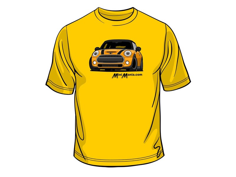 Mini Cooper S T-shirt F56 Gold Mens Medium